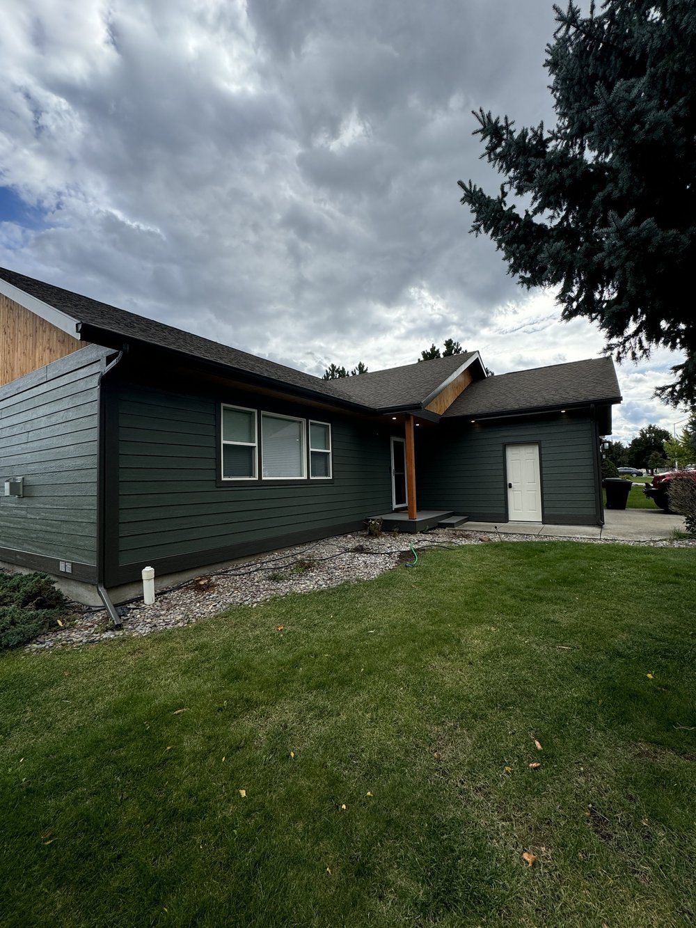 Exterior painting project in the Flathead Valley