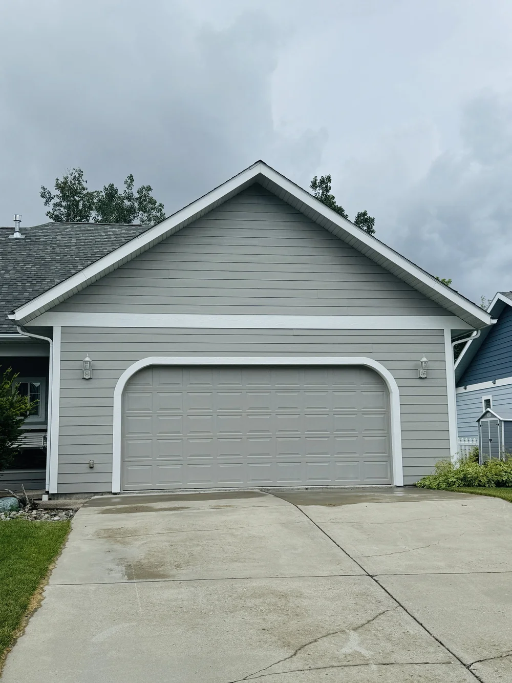 Exterior painting project in the Flathead Valley