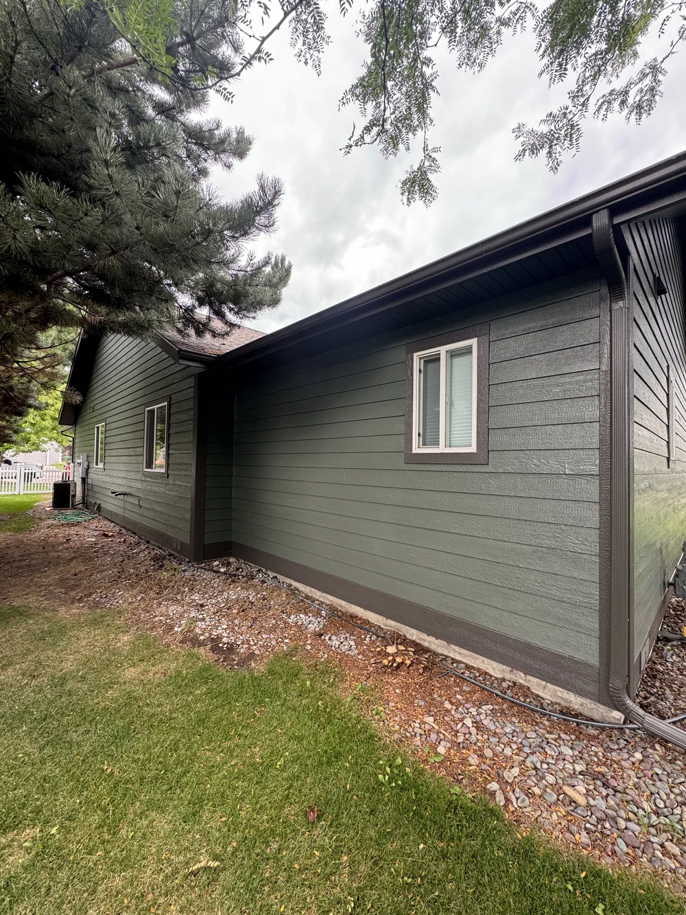 Exterior painting project in the Flathead Valley
