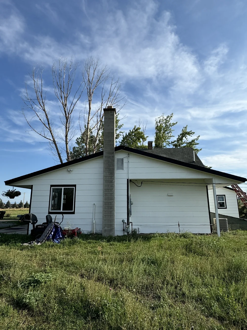 Exterior painting project in the Flathead Valley