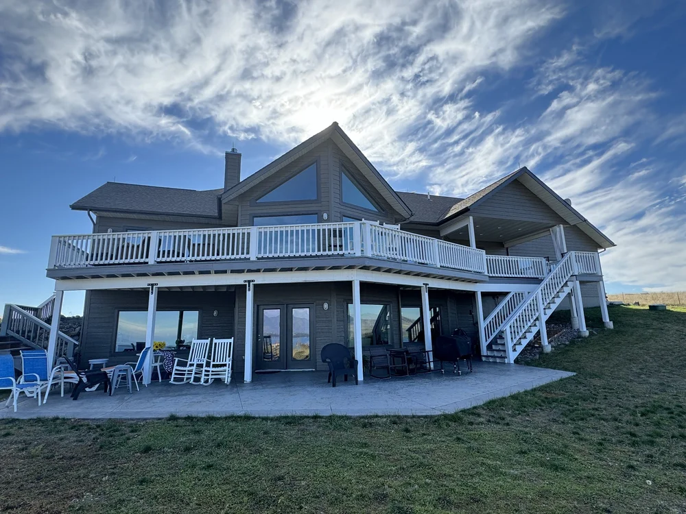 Exterior painting project in the Flathead Valley