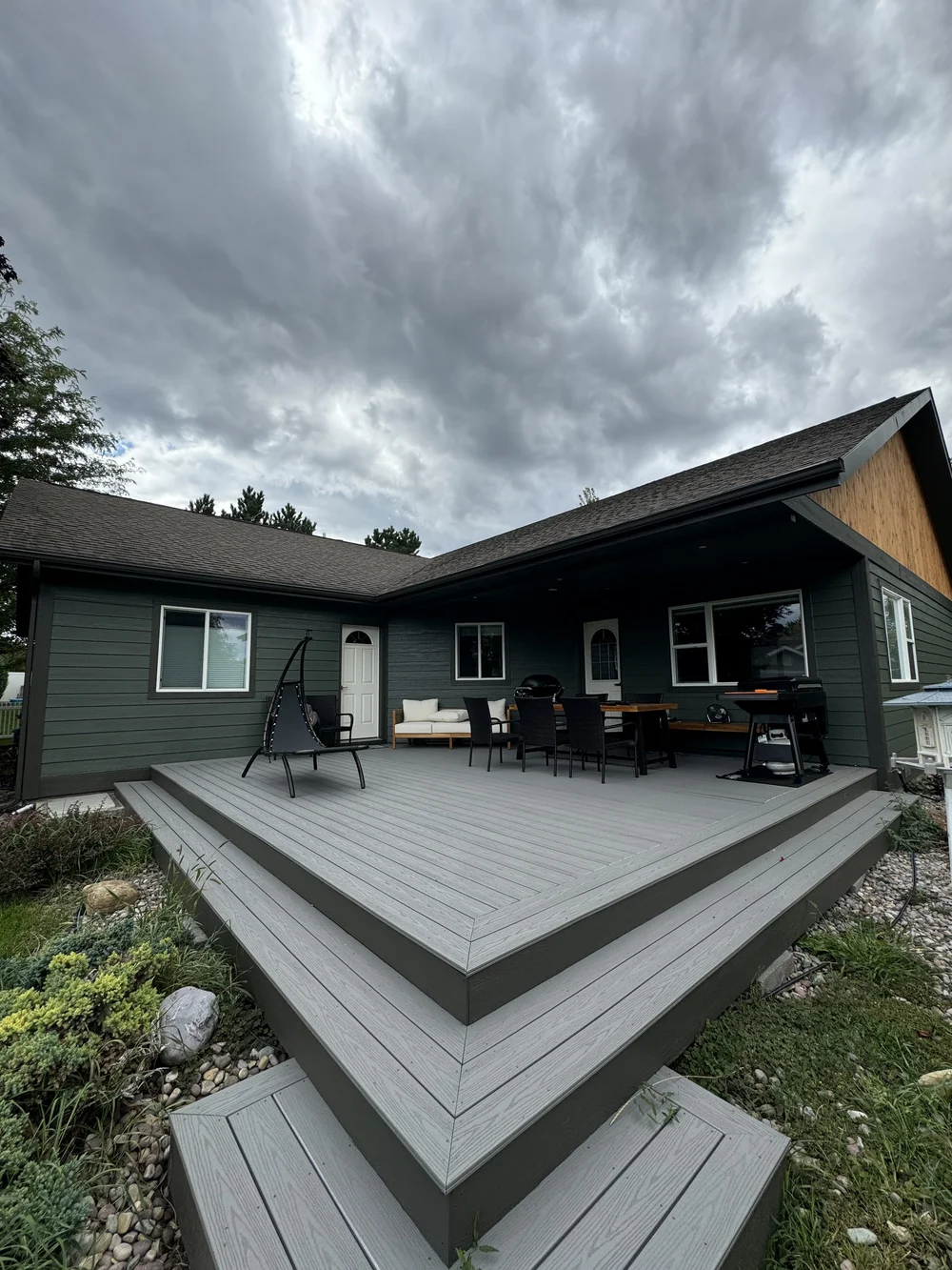 Exterior painting project in the Flathead Valley