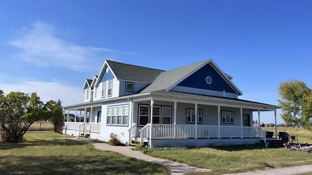 Exterior painting project in the Flathead Valley