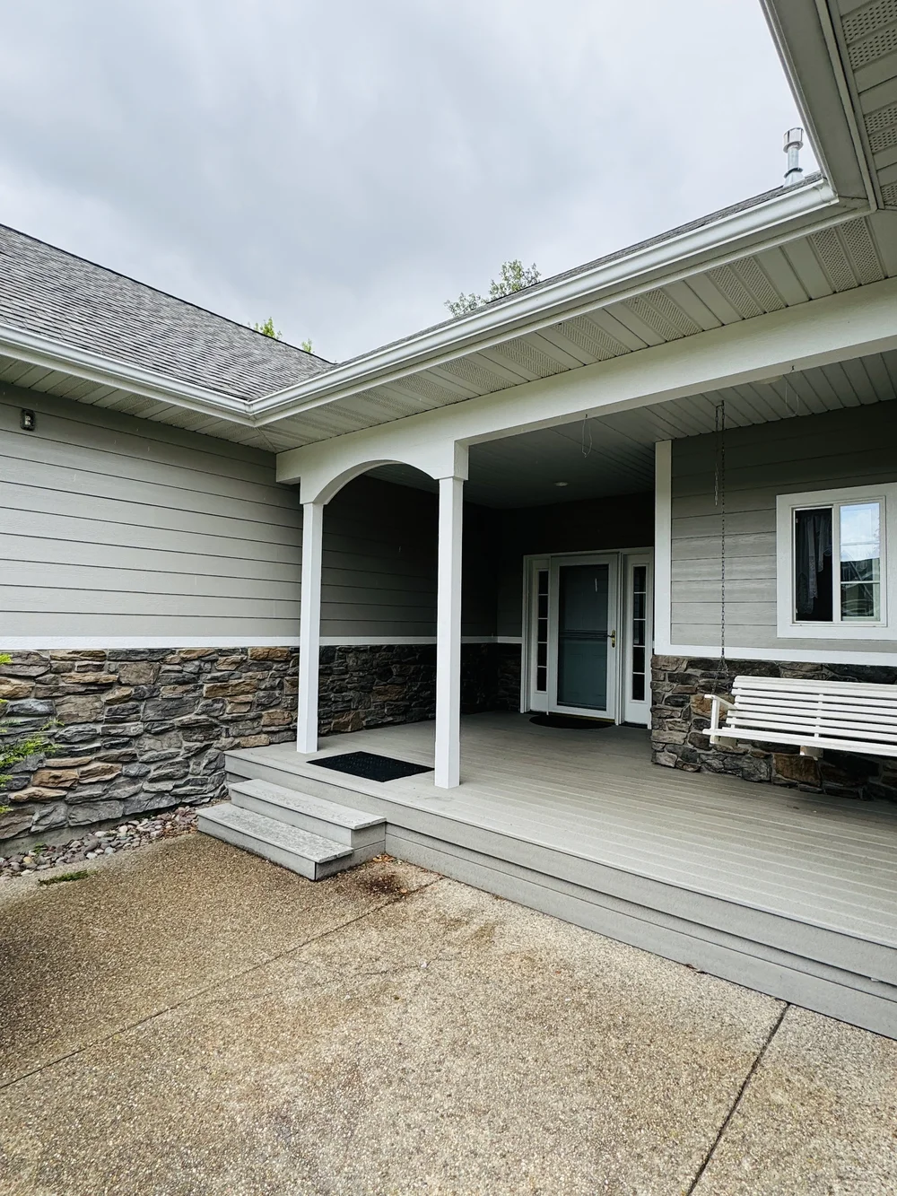Exterior painting project in the Flathead Valley