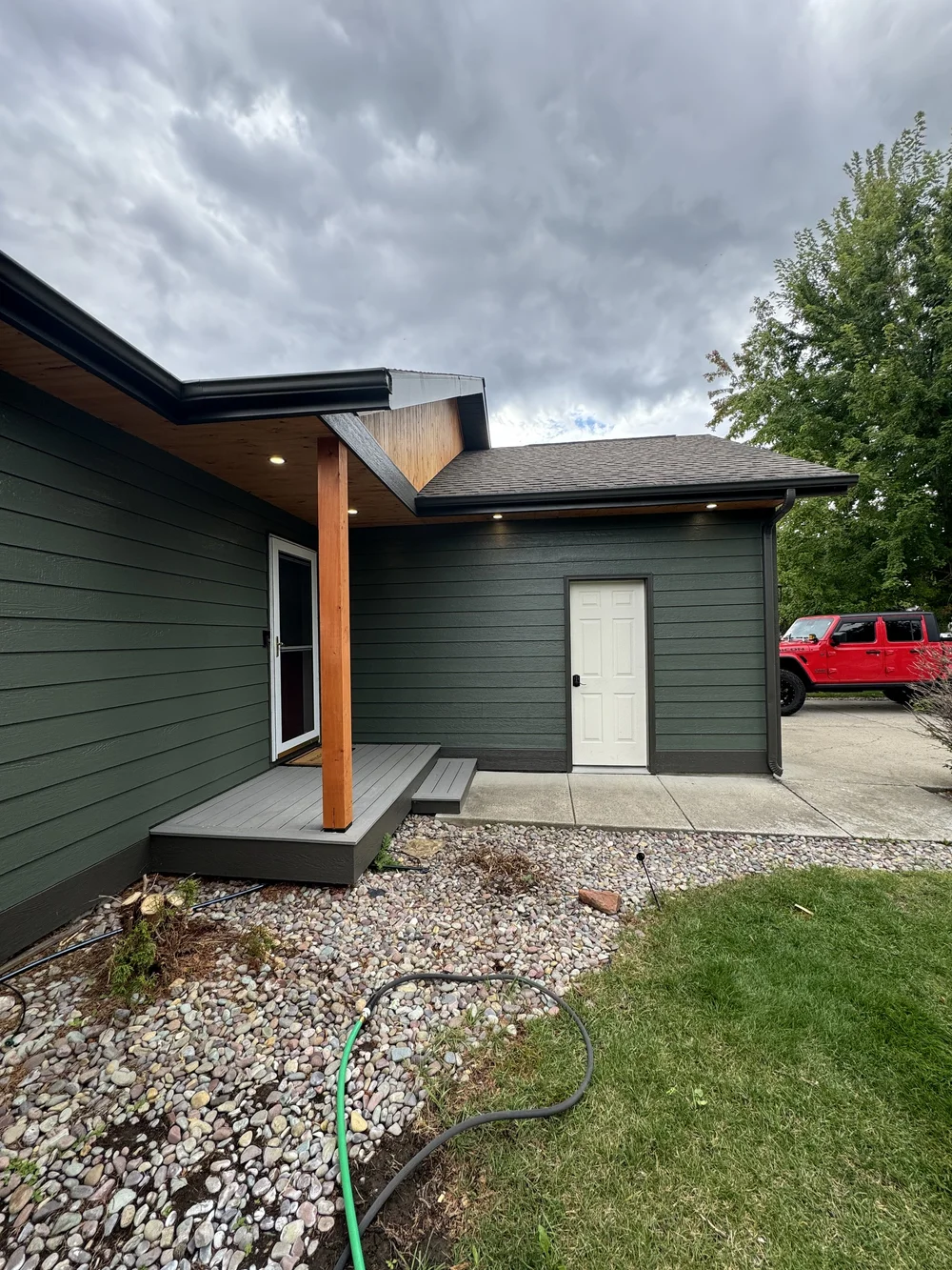 Exterior painting project in the Flathead Valley