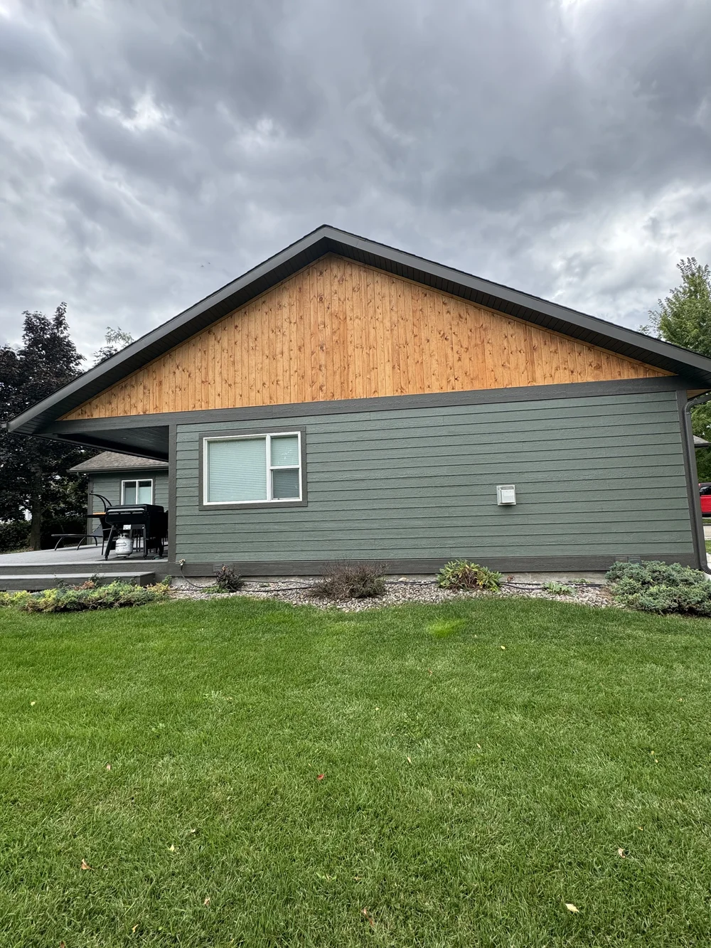 Exterior painting project in the Flathead Valley