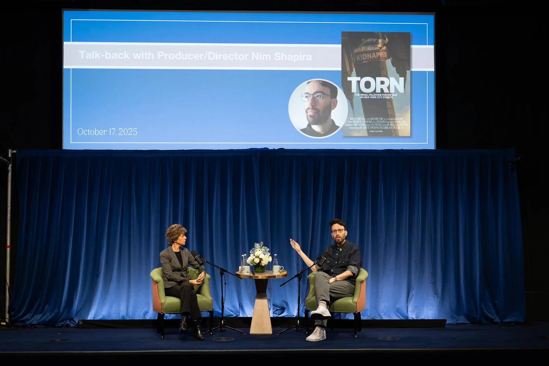 Thank you to @zibbymedia and @zibbyowens for hosting 'On Being Jewish Now &mdash; Two Years Later' &mdash; and for including a special screening of TORN, (now FYC for Best Documentary Feature at the Oscars). Honored to be interviewed by @alixstrauss,