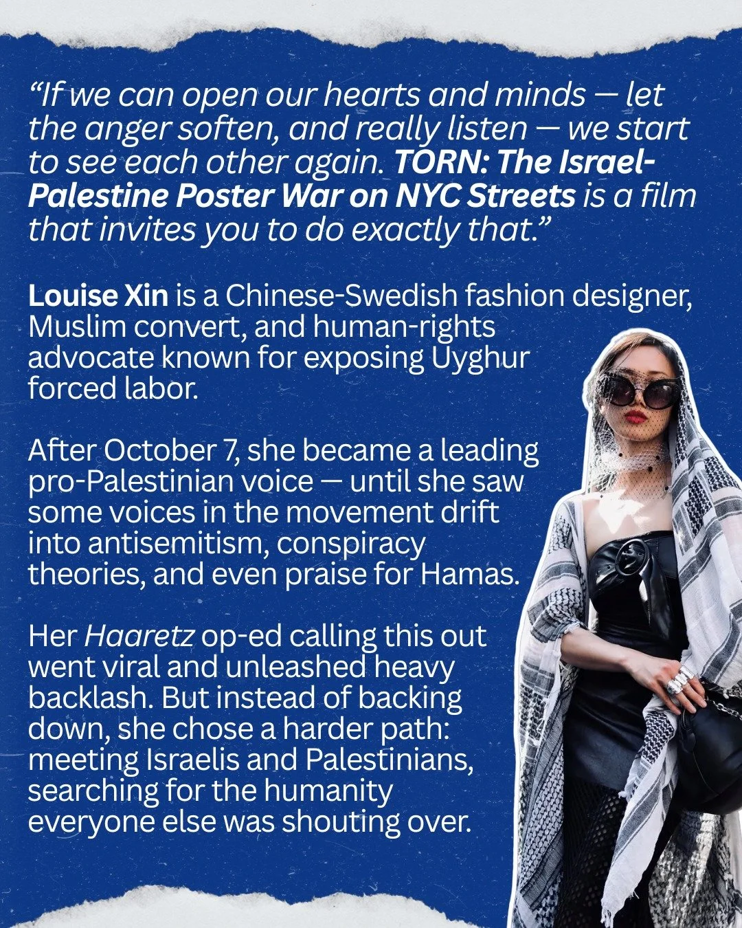 thank you @louisexincouture - Stream on TORN-film.com 🎬 Now in Oscar&reg; For Your Consideration: Best Documentary Feature