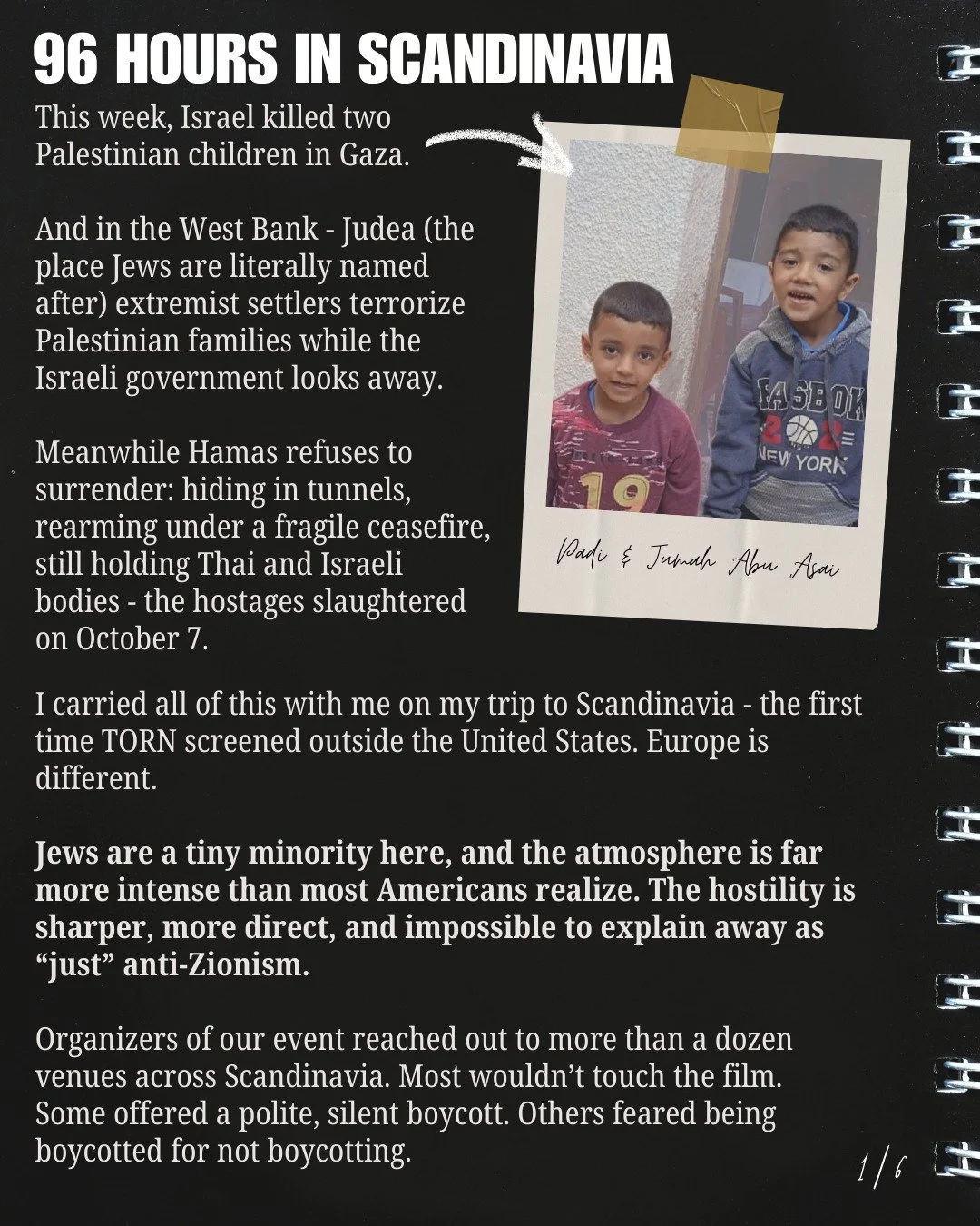 96 HOURS IN 🇩🇰 SCANDINAVIA 🇳🇴: &quot;Scandinavia welcomes refugees from Syria, Eritrea, Afghanistan, Ukraine - every war on Earth - yet the only conflict that triggers mass protest here is Gaza.&quot;