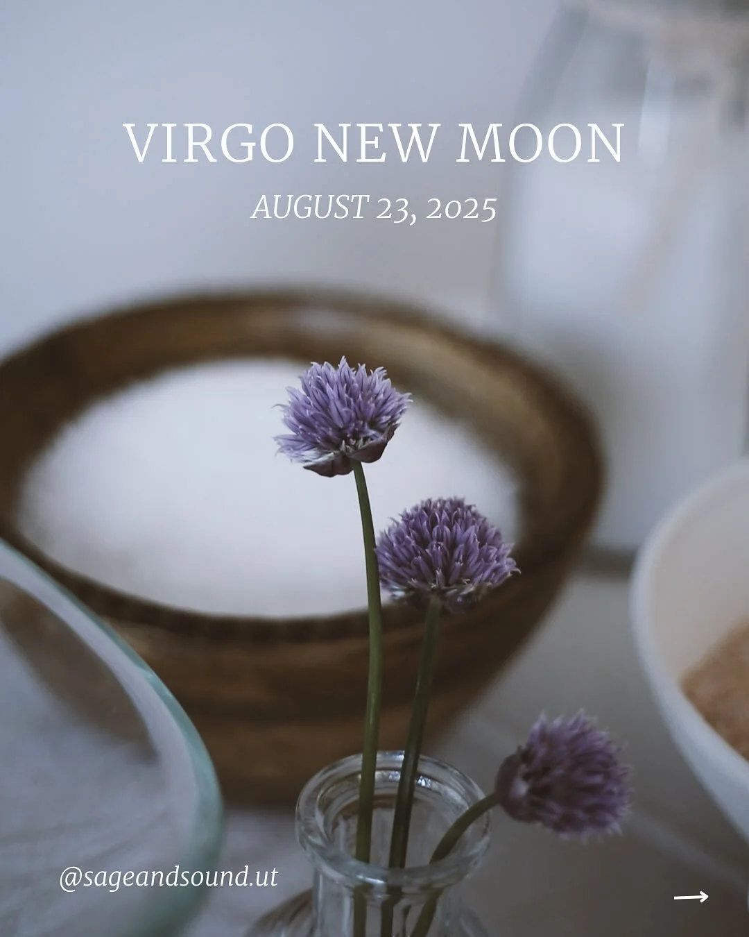 The New Moon in Virgo is here, and it feels like a breath of fresh air. Virgo energy invites us to come back to the details of our lives&hellip; the small rituals, habits, and choices that slowly shape who we are becoming.

This new moon at 0 degrees
