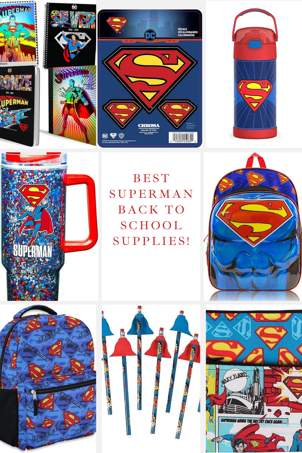 Awesome Superman Back to School Supplies!