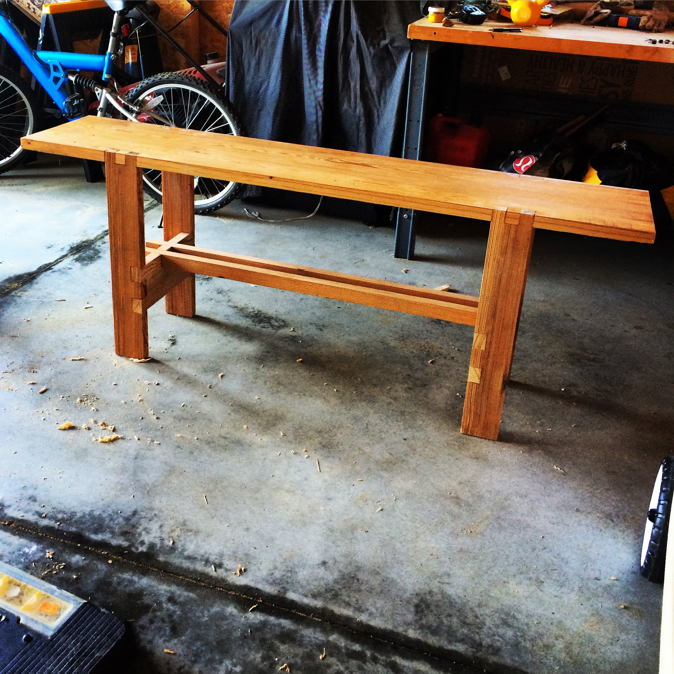 Plant bench in Doug fir. 2015