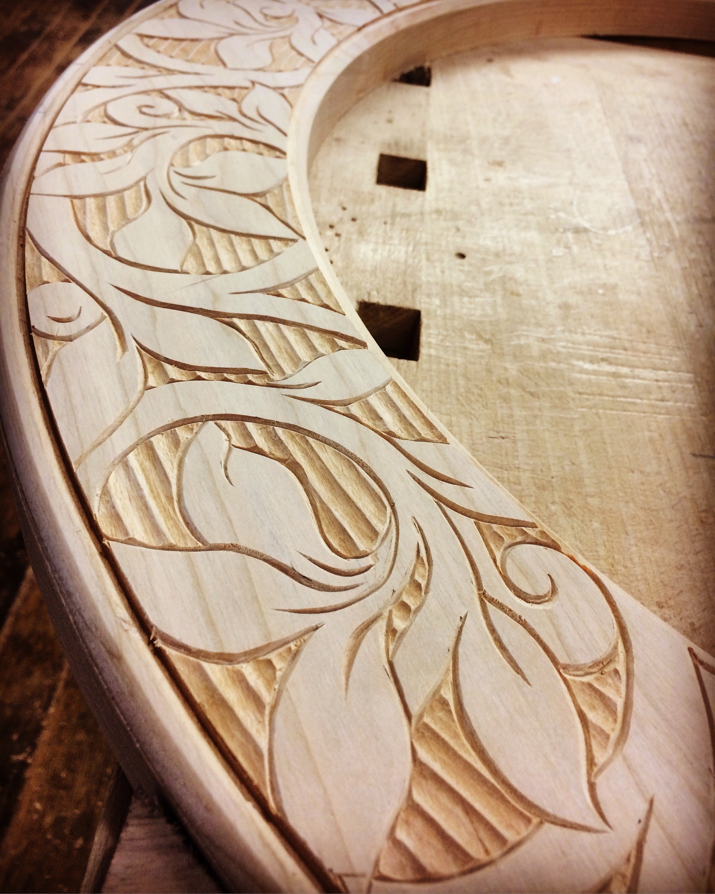 Carved mirror at shackleton thomas