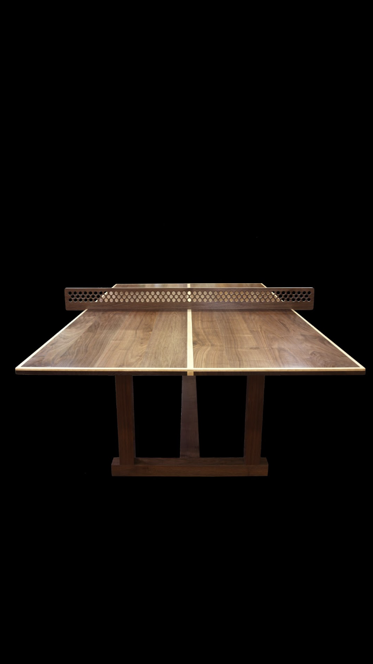 The first and only ping pong table to come out of the workshops of ShackletonThomas in Bridgewater, VT. Made by me in 2021