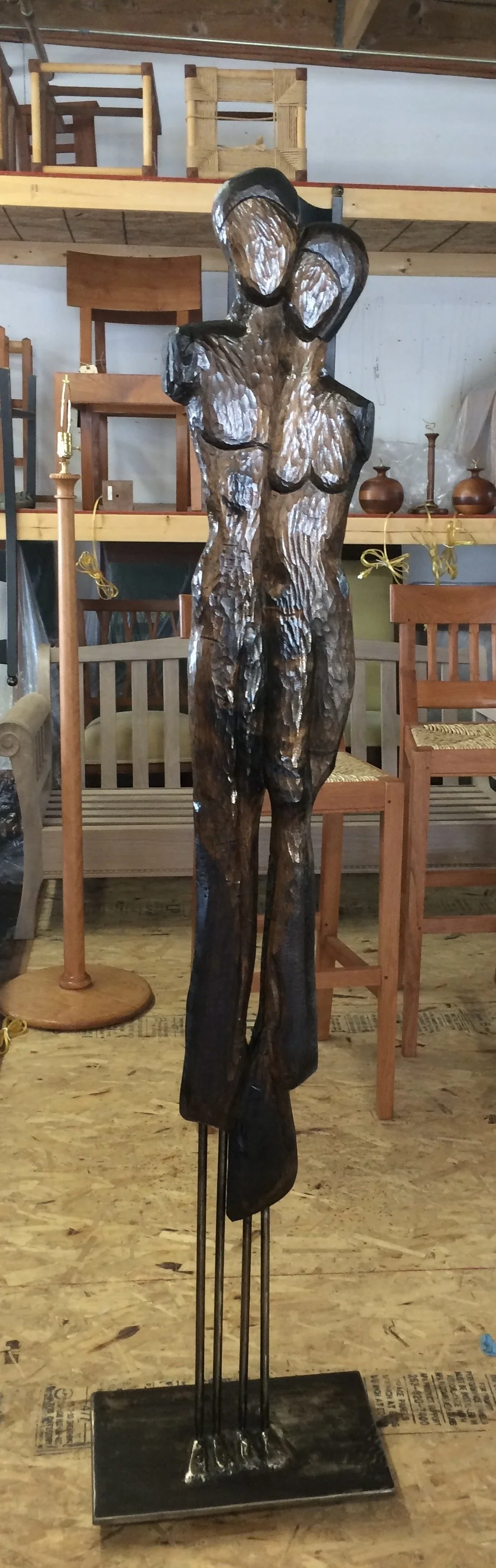 "The Couple". 2016 - 6'tall - Butternut.