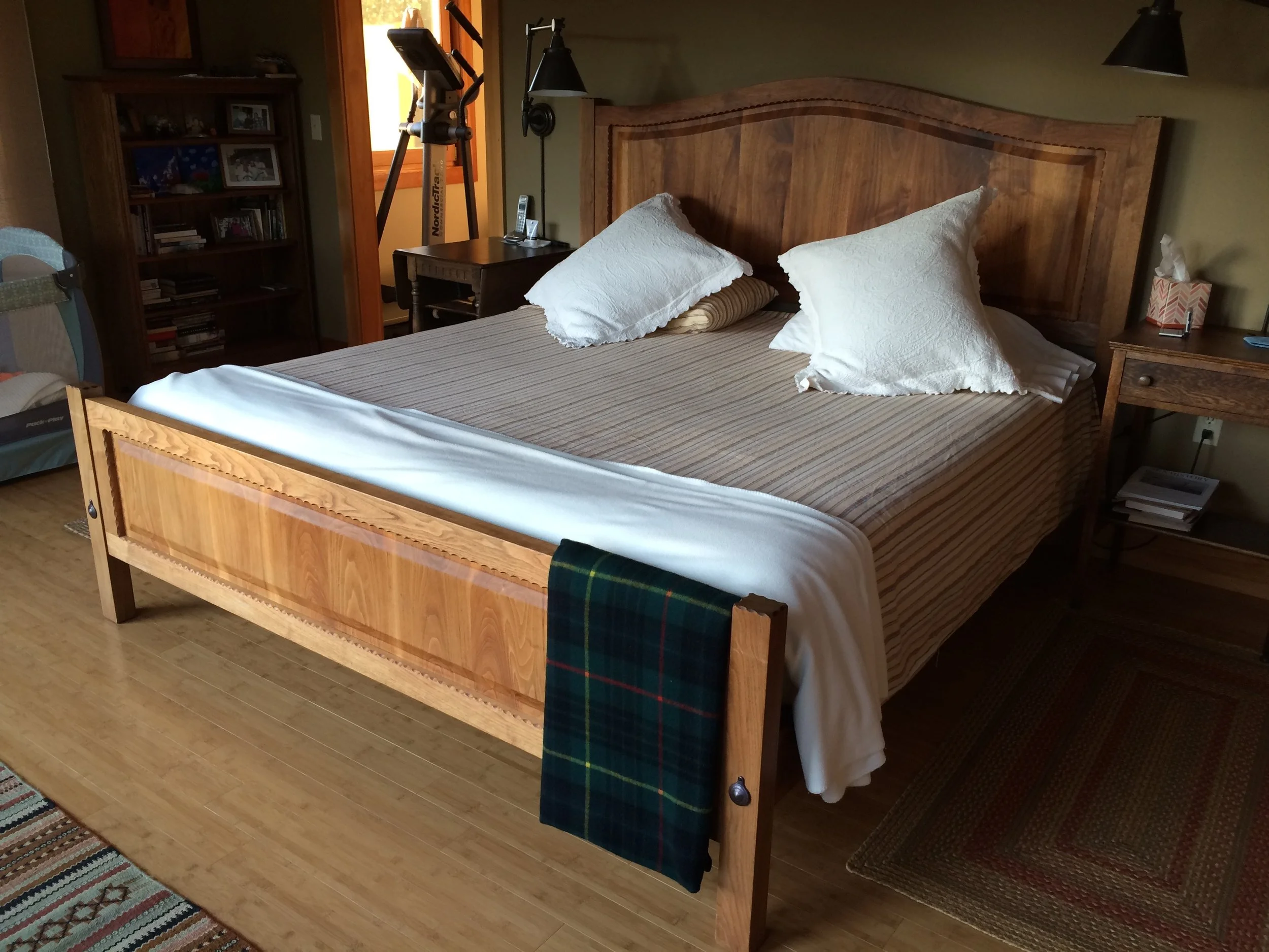 Black Walnut, California King bed - 2006 (sun bleached)