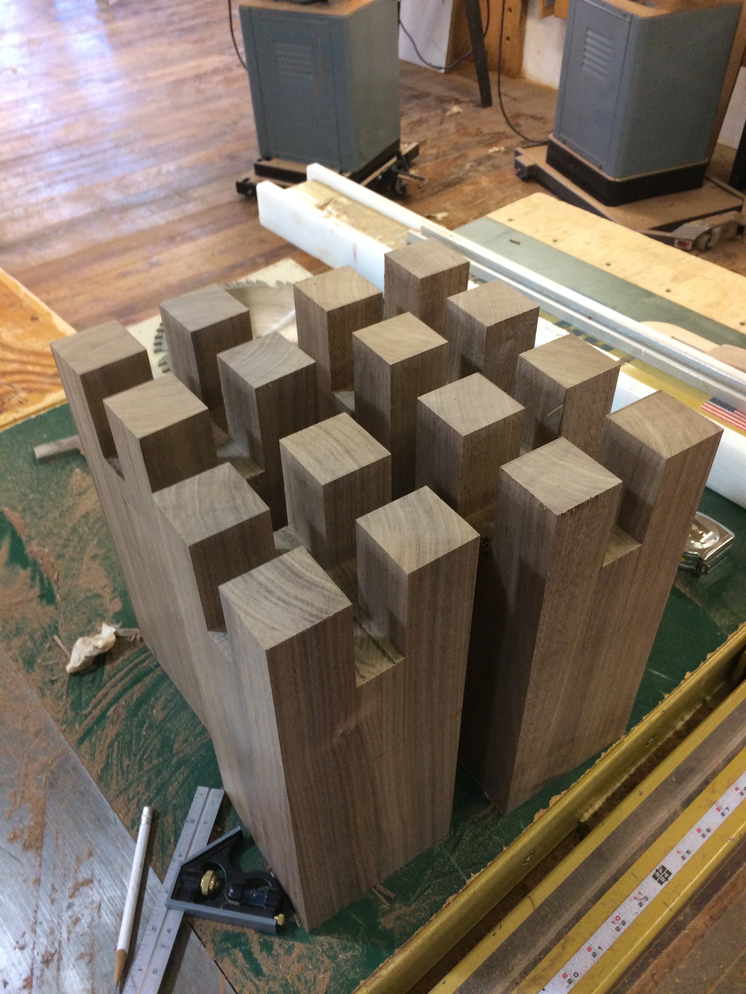 beginnings of a king size castle joint bed 