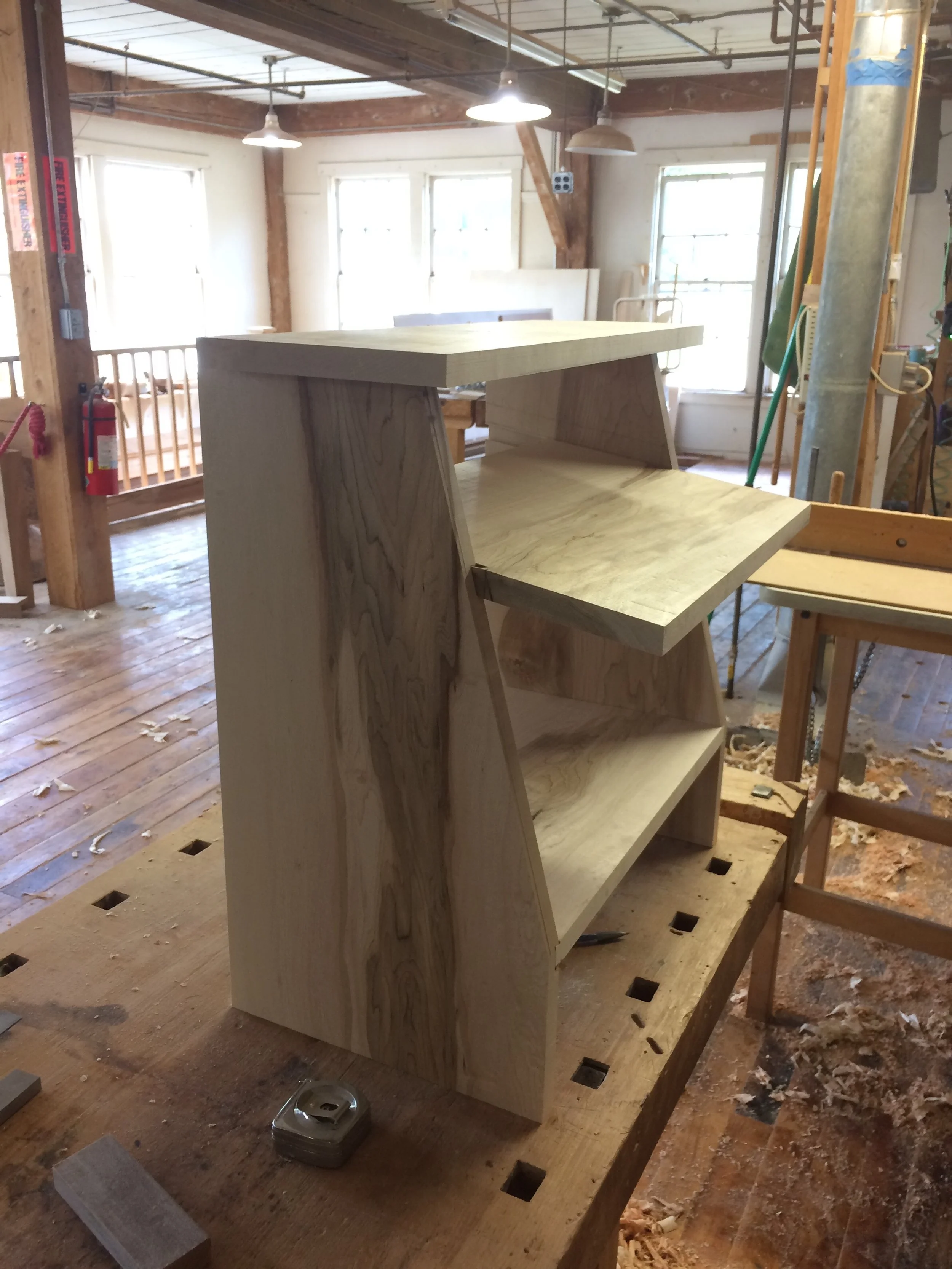 computer and keyboard wall stand for Eyes on Elm