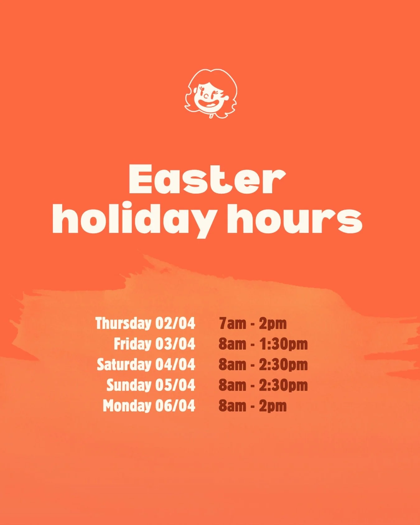 Heads up for the long weekend 🐣🌼

We&rsquo;ve got slightly different hours over Easter, so check the slide before popping in for your deli and coffee fix ☕️

#georgesdeli #easter #holidayhours