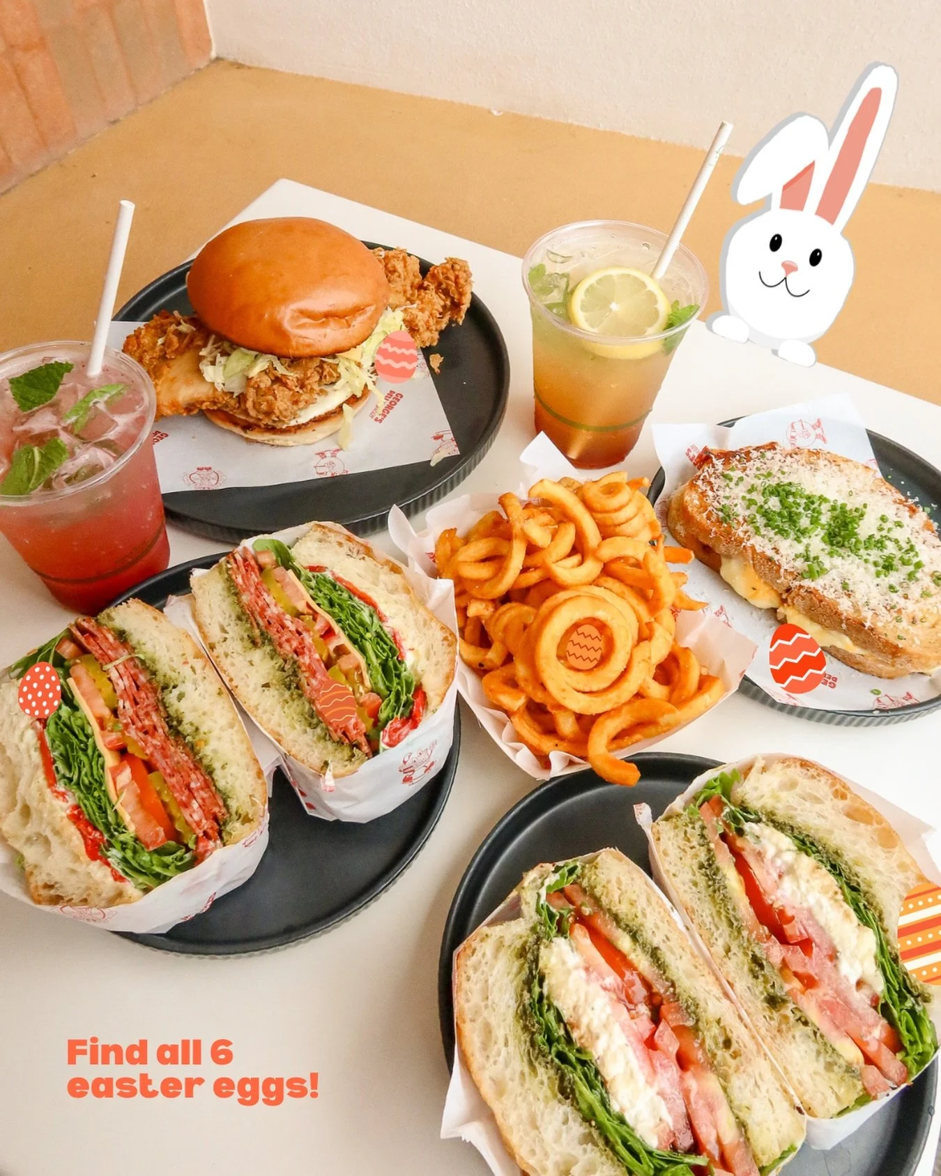 Happy Easter everyone! 🐣🧡 Can you find all 6?

#georgesdeli #easter #easteregghunt #kingscliff