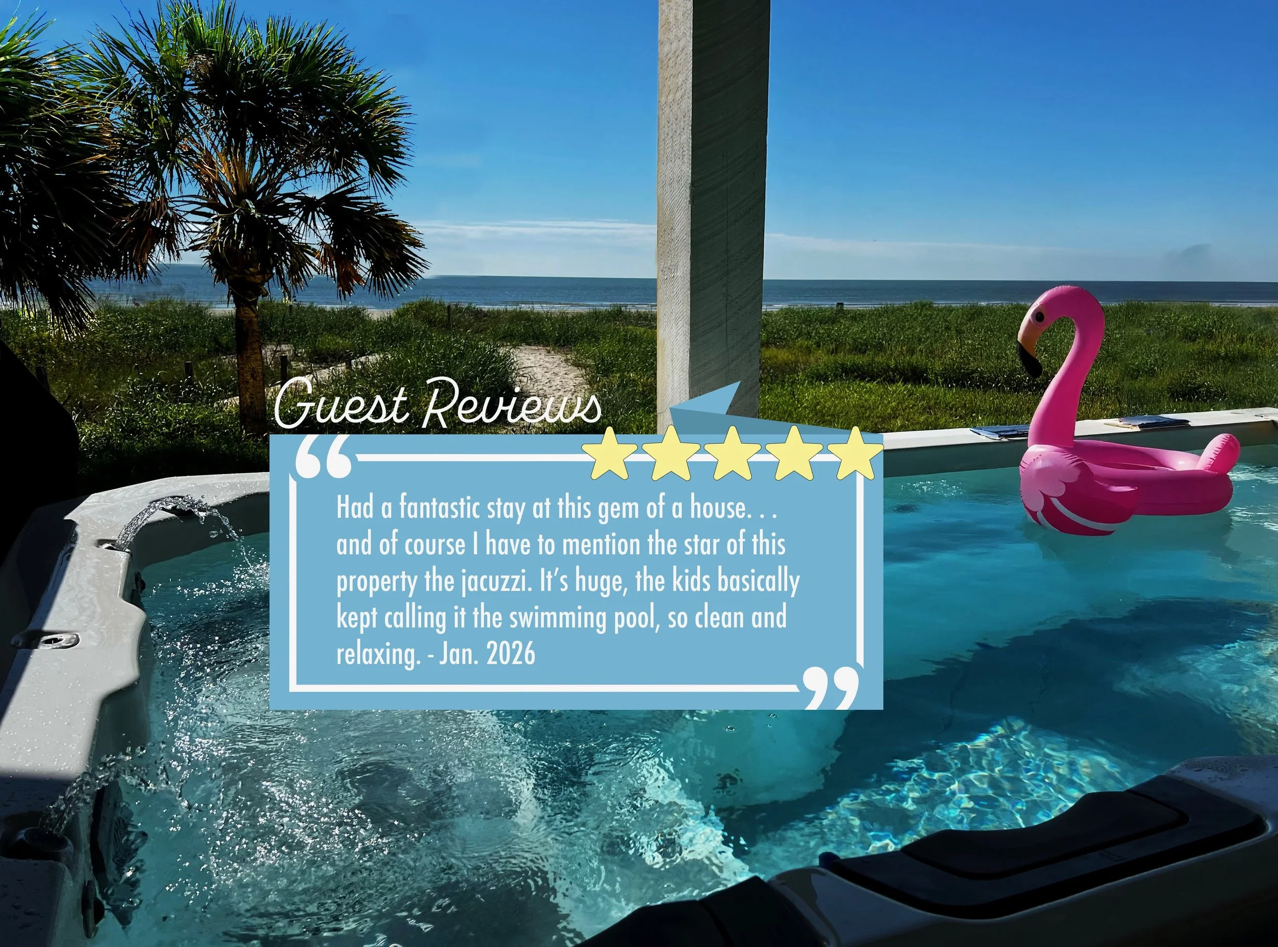 We love our guests, and especially love to hear about their experiences. Come experience it all for yourself! 