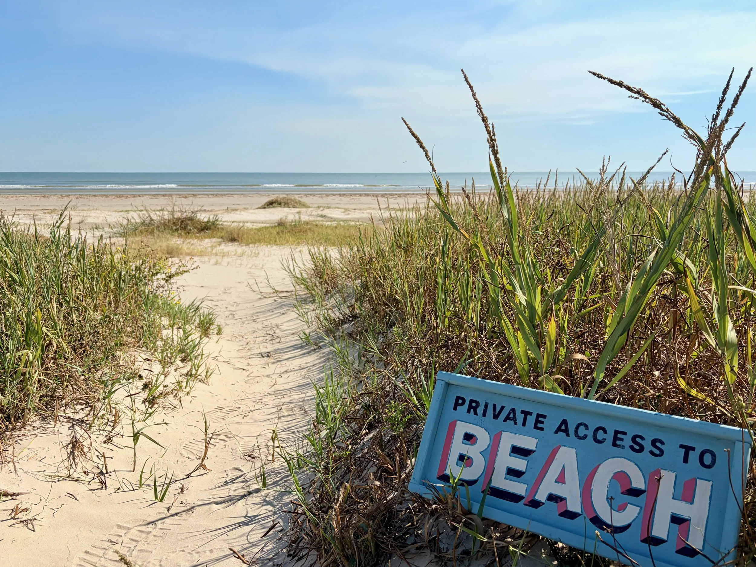 Beachfront! Located on the super family-friendly portion of West Beach that is known for being quiet, and most importantly, vehicle-restricted! No cars or crowds here! 