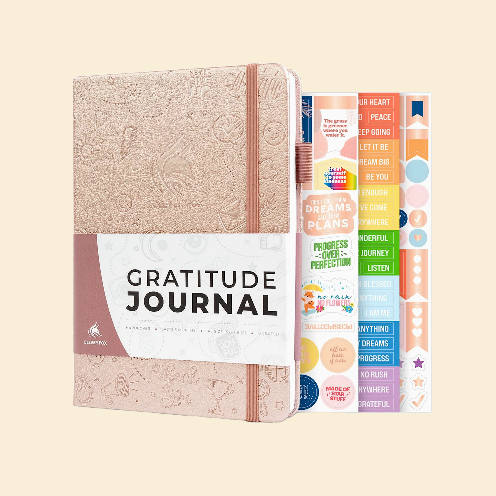 Clever Fox | Gratitude Journal - Rose Gold