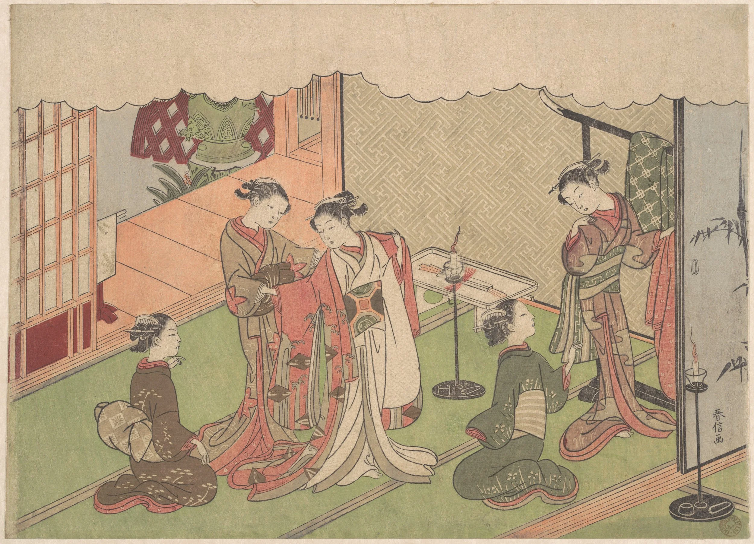 The Marriage Ceremony Suzuki Harunobu Japanese probably 1768