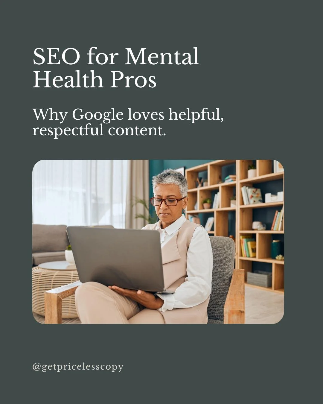 If you&rsquo;ve ever worked with a marketing agency (or even a freelance writer) outside the mental health space, you may have been told:

👉 &ldquo;Just add a bunch of keywords to your blogs and website. That&rsquo;s how you rank.&rdquo;

The proble