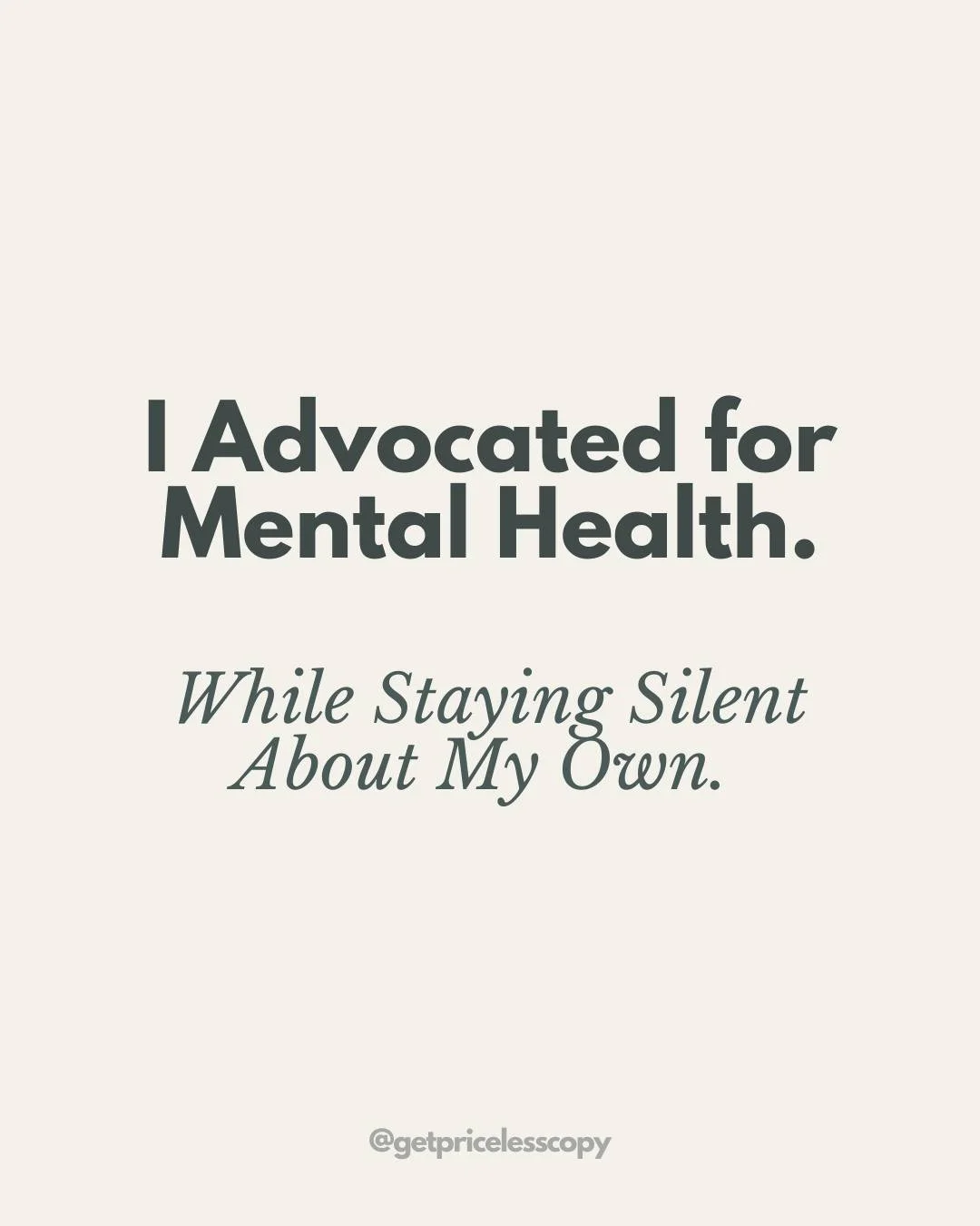 As the founder of Priceless Copy, I was reluctant to share my story about living with bipolar disorder. Part of me wanted to keep it tucked away &mdash; separate from my work, my brand, my business.

But here&rsquo;s the truth: I can&rsquo;t talk abo