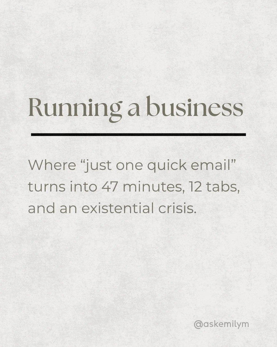 Entrepreneurship isn&rsquo;t glamorous; it&rsquo;s equal parts purpose, passion, and chaos. 

#TherapistEntrepreneur #WomenInBusiness #PrivatePracticeLife #TherapistLife #FemaleFounder #SmallBusinessHumor #MentalHealthEntrepreneur #WomenWhoLead #Entr