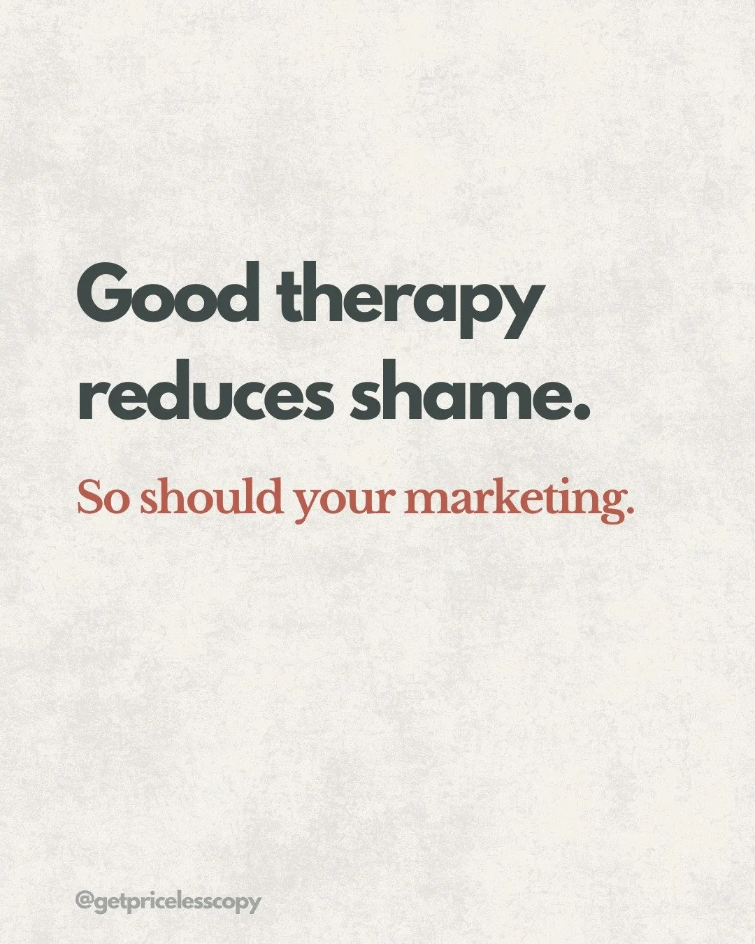 Good therapy makes people feel seen, not ashamed. Your marketing should do the same. It&rsquo;s not about selling therapy, it&rsquo;s about communicating hope without guilt, fear, or stigma.

#TherapistEntrepreneur #MentalHealthMarketing #EthicalMark