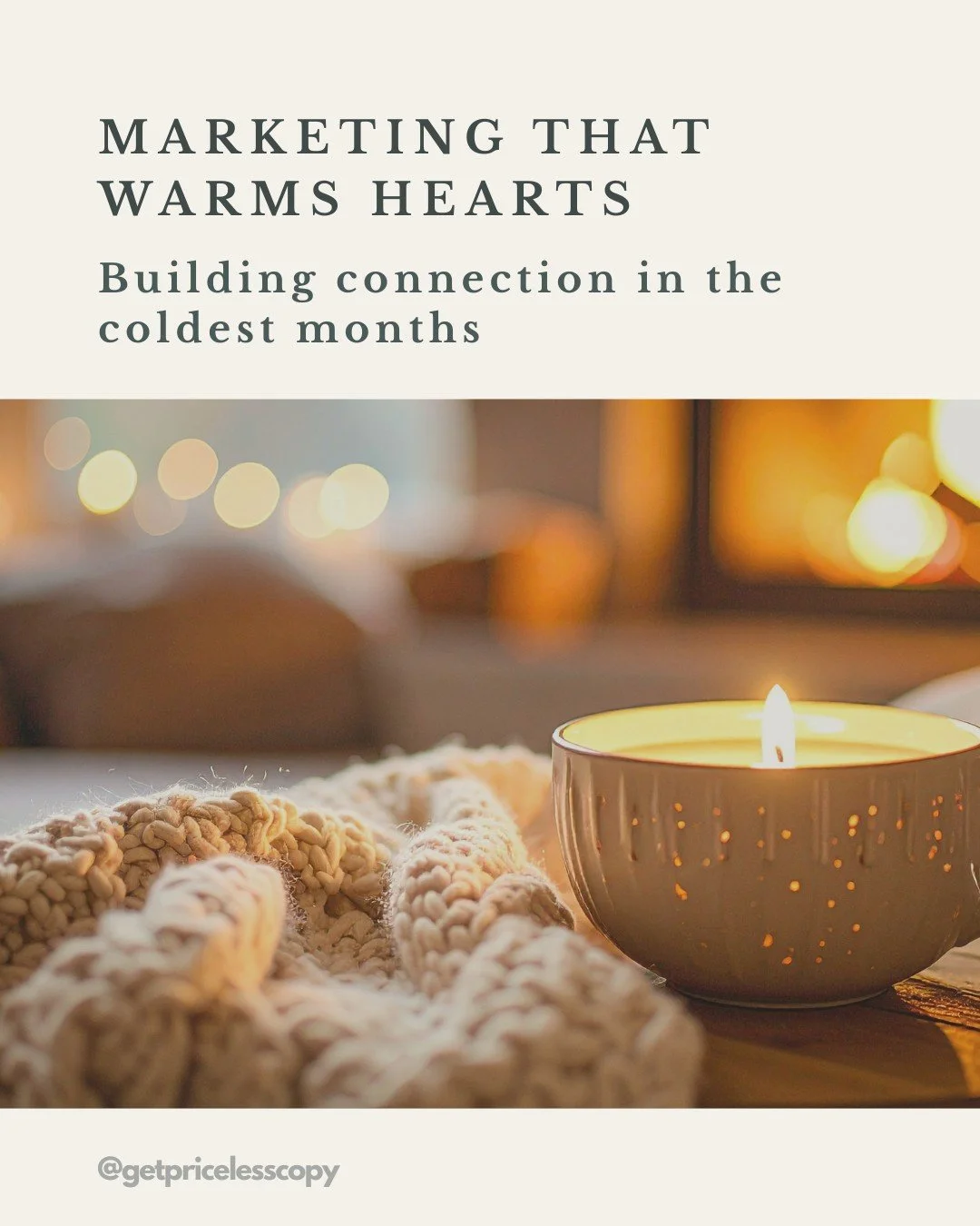 When the season gets colder, connection matters even more. When it's authentic, your marketing can help people feel seen, supported, and safe.

Authentic marketing is: 

&bull; Content that acknowledges real struggles
&bull; Messaging that uplifts wi