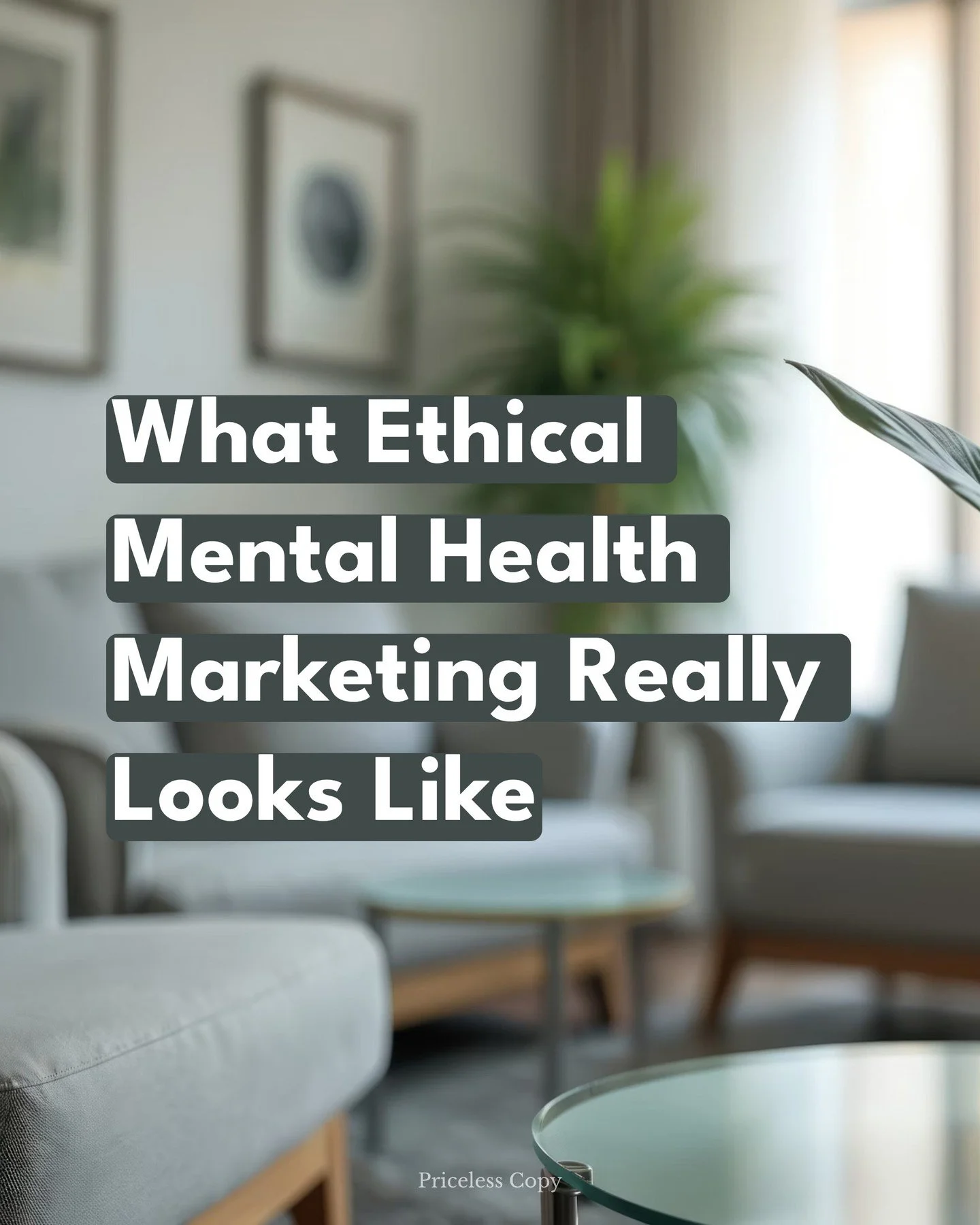Ethical mental health marketing is about clarity, not persuasion. 

When therapists communicate honestly about therapy, trust grows and the right clients connect.

#therapistmarketing #marketingfortherapists #mentalhealthmarketing
#therapypracticegro