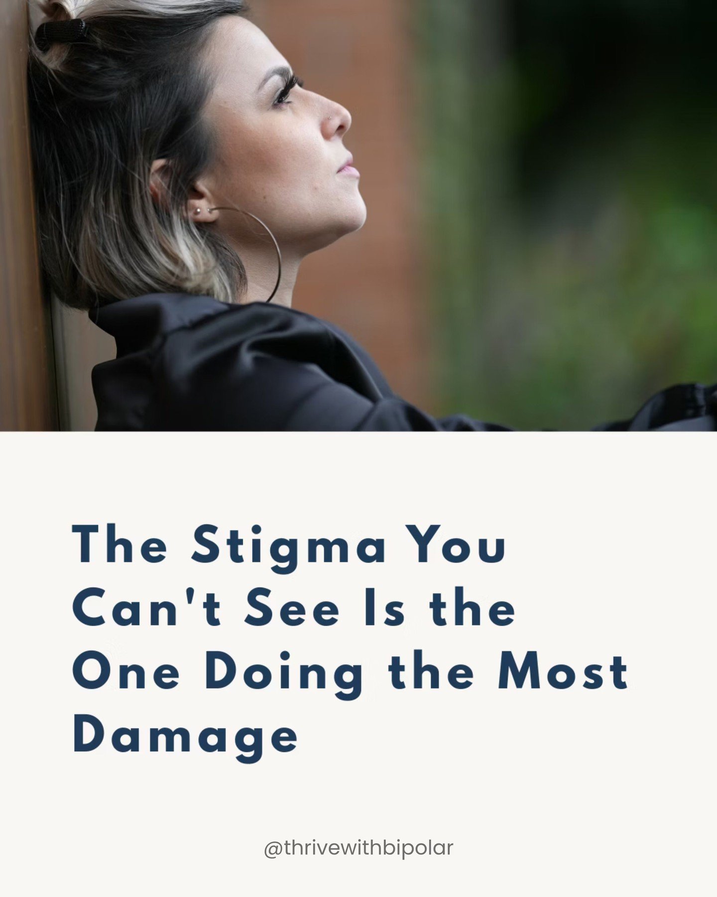 A follower recently asked me to talk about self-stigma. And I&rsquo;m so glad they did. Because a lot of people living with bipolar disorder struggle with it&hellip; even if we don&rsquo;t always call it that.

Self-stigma is the voice that says, &ld