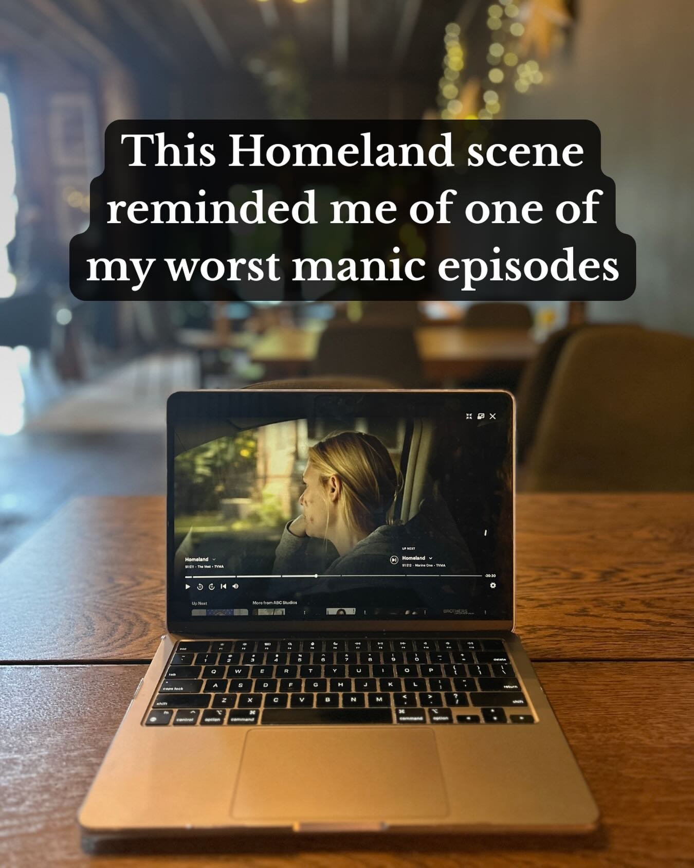 I started watching Homeland after so many of you recommended it to me. And honestly?  I&rsquo;m hooked! There have already been moments that feel painfully familiar.

There&rsquo;s a scene in Season 1 where Carrie impulsively jumps out of a moving ca