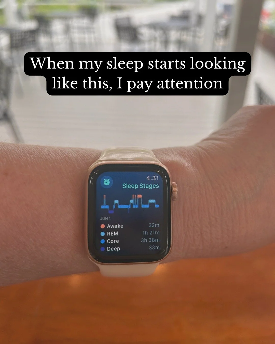 Last night, my sleep score was 53/100 per my Apple Watch. 

Years ago, before I was diagnosed with bipolar, I probably would have largely ignored this and pushed through with more coffee. 

One thing I have learned since being diagnosed with bipolar 