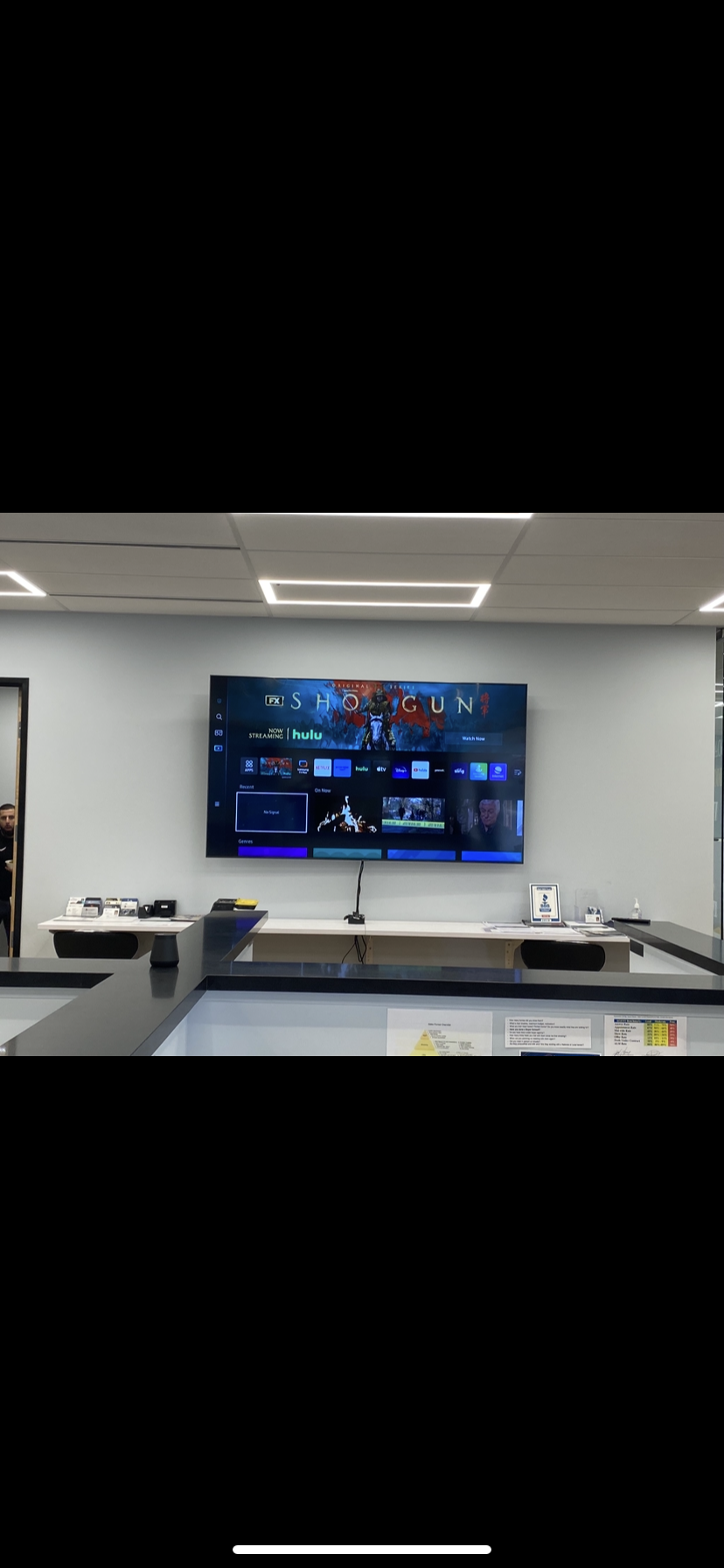 Secure large screen TV mount in Henderson Nevada