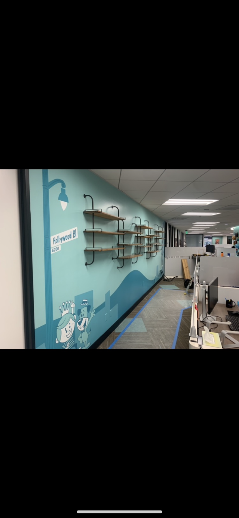 Office shelving and wall installation project In Henderson Las Vegas  by ABC Handyman Services