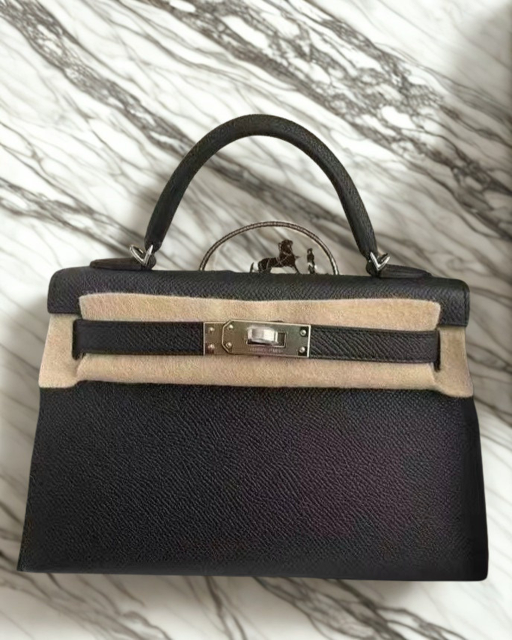Hermès Mini Kelly II Sellier, Noir (89) & Rouge H (55) - HSS Verso, Epsom Leather, PHW, Brand New