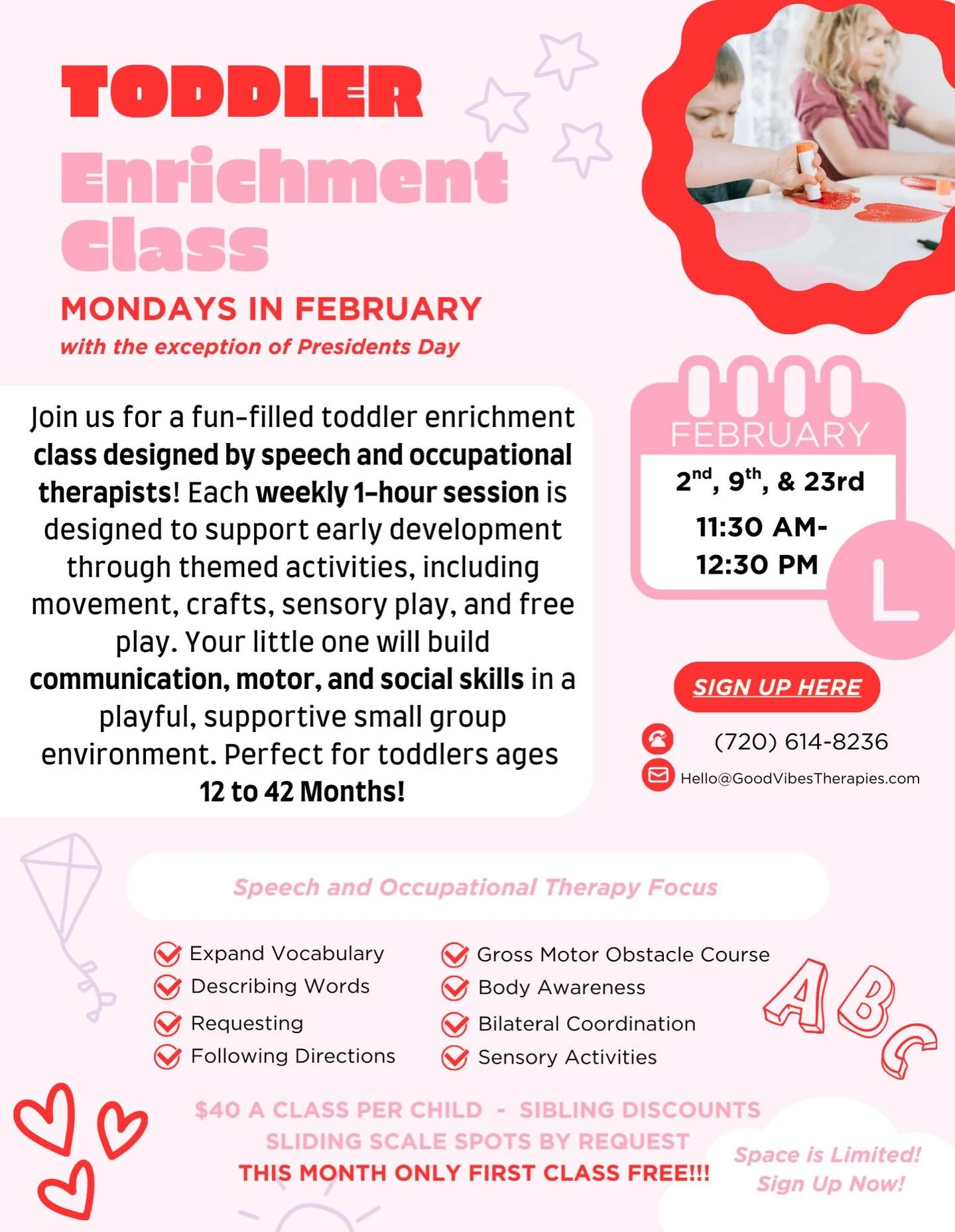 💕Tiny hands. Big words. So much fun💕Play-based &amp; developmentally supportive toddler enrichment class.