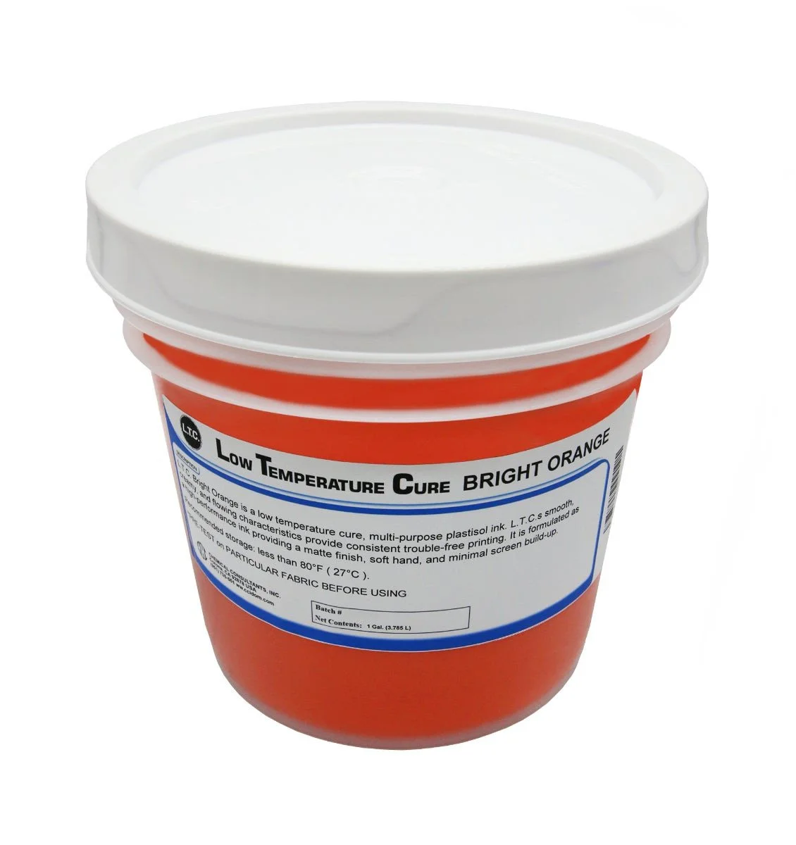 L.T.C. Bright Orange Plastisol Ink