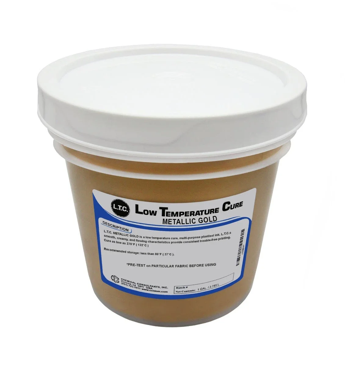 L.T.C. Metallic Gold Plastisol Ink