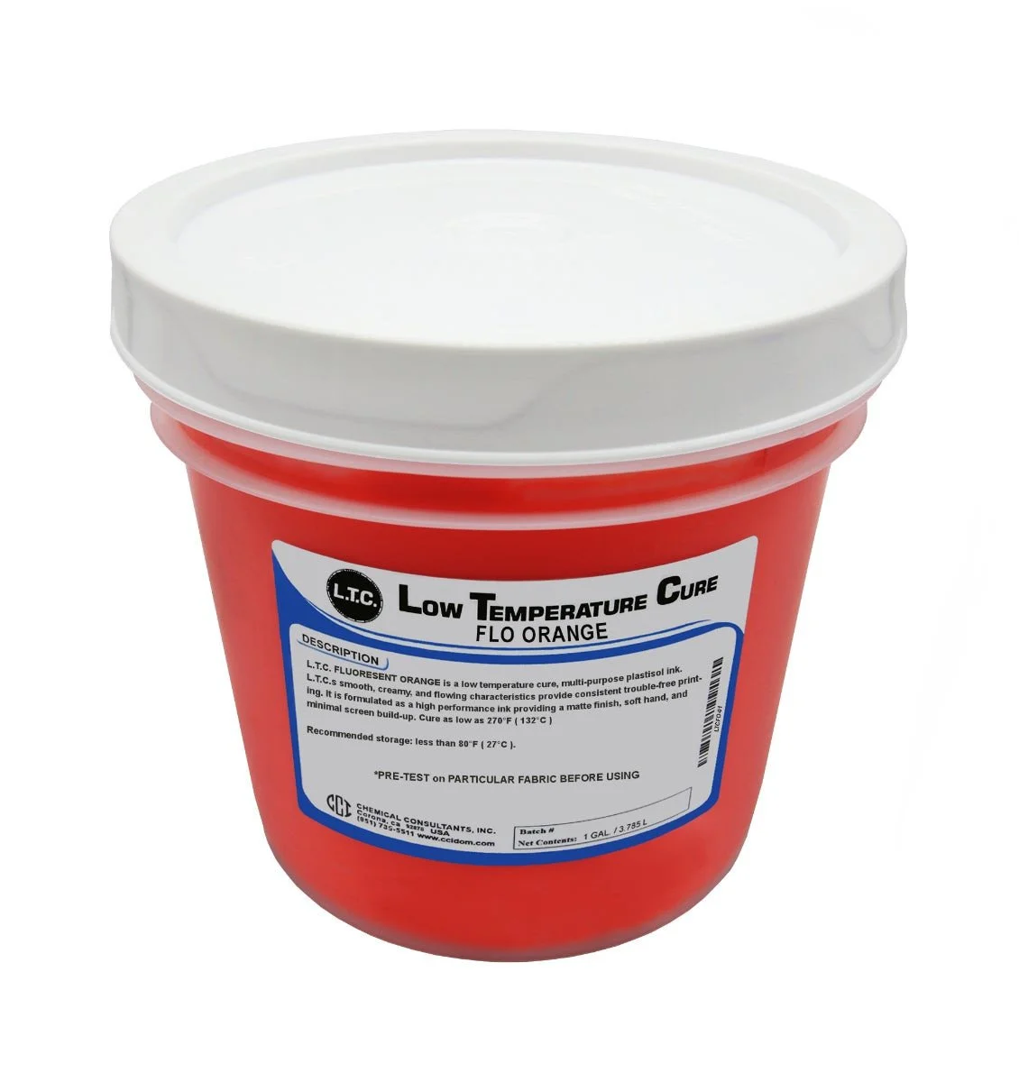 L.T.C. Fluorescent Orange Plastisol Ink
