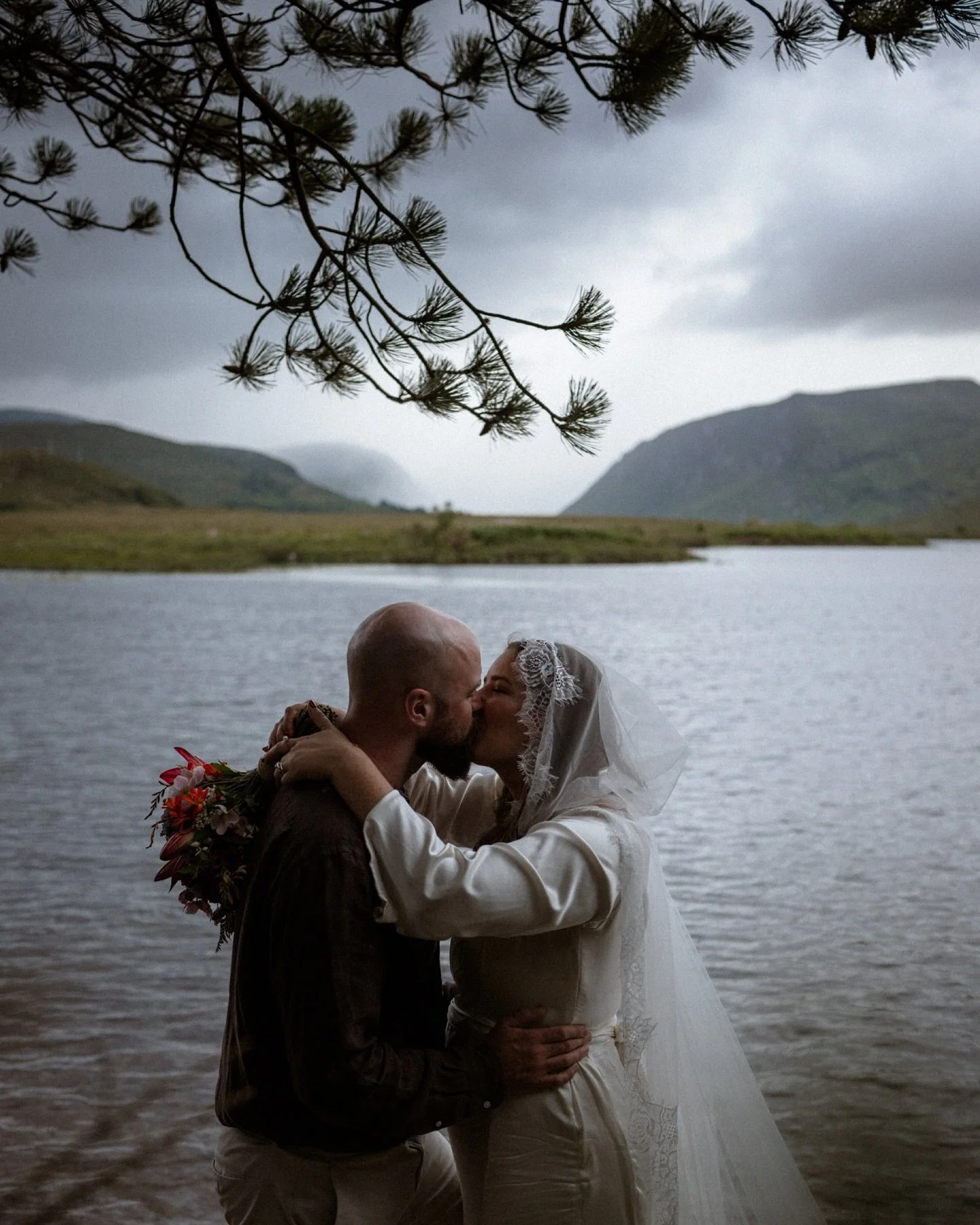 Claire and Colm 🤍

Came all the way from New Zealand to get married in one of the most stunning places in Donegal.
And no, I won&rsquo;t spoil the romance of the story by telling you about the part where we spent 40 minutes hiding under a tree from 