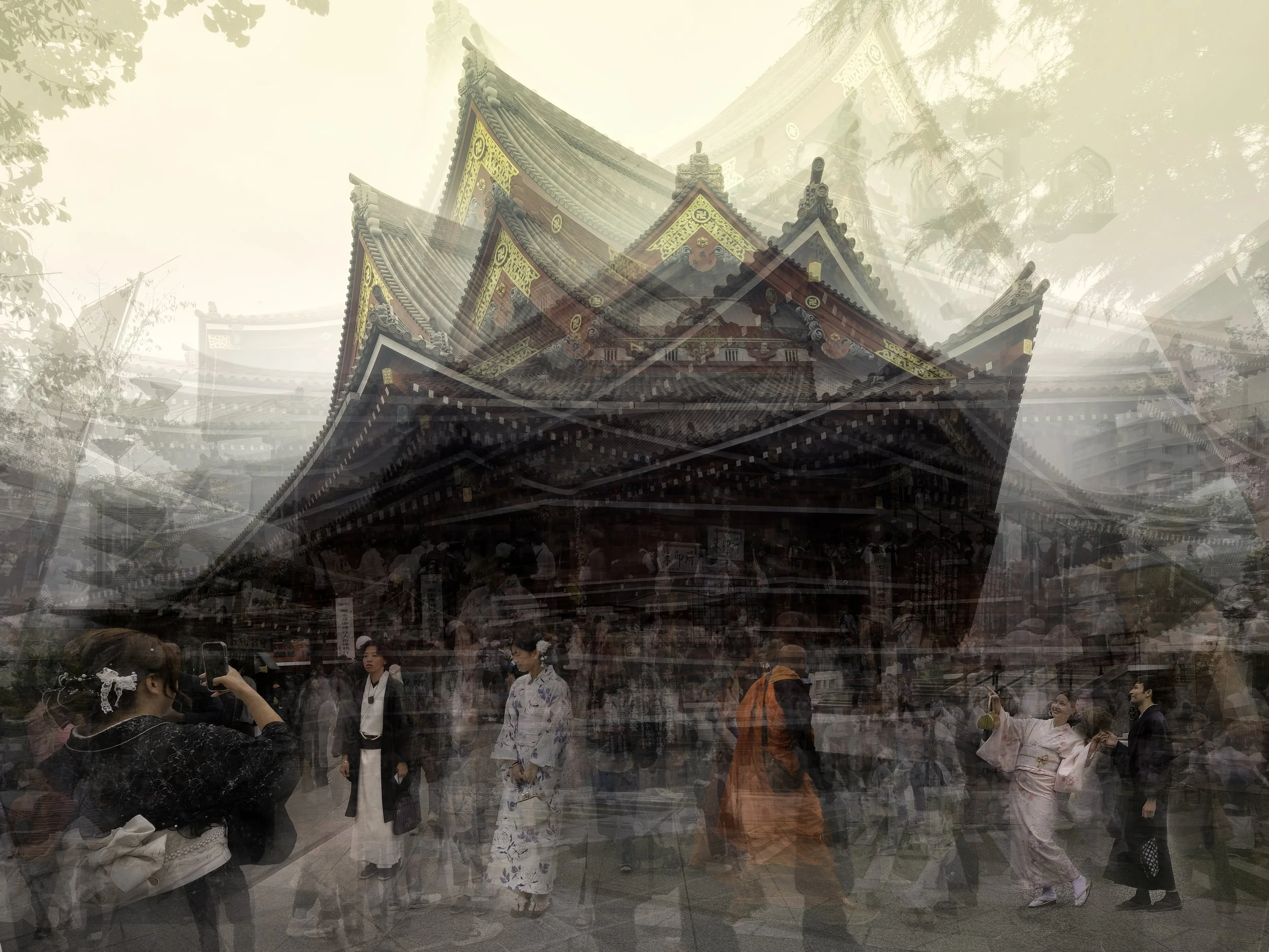 Image Stacking in Tokyo Temple