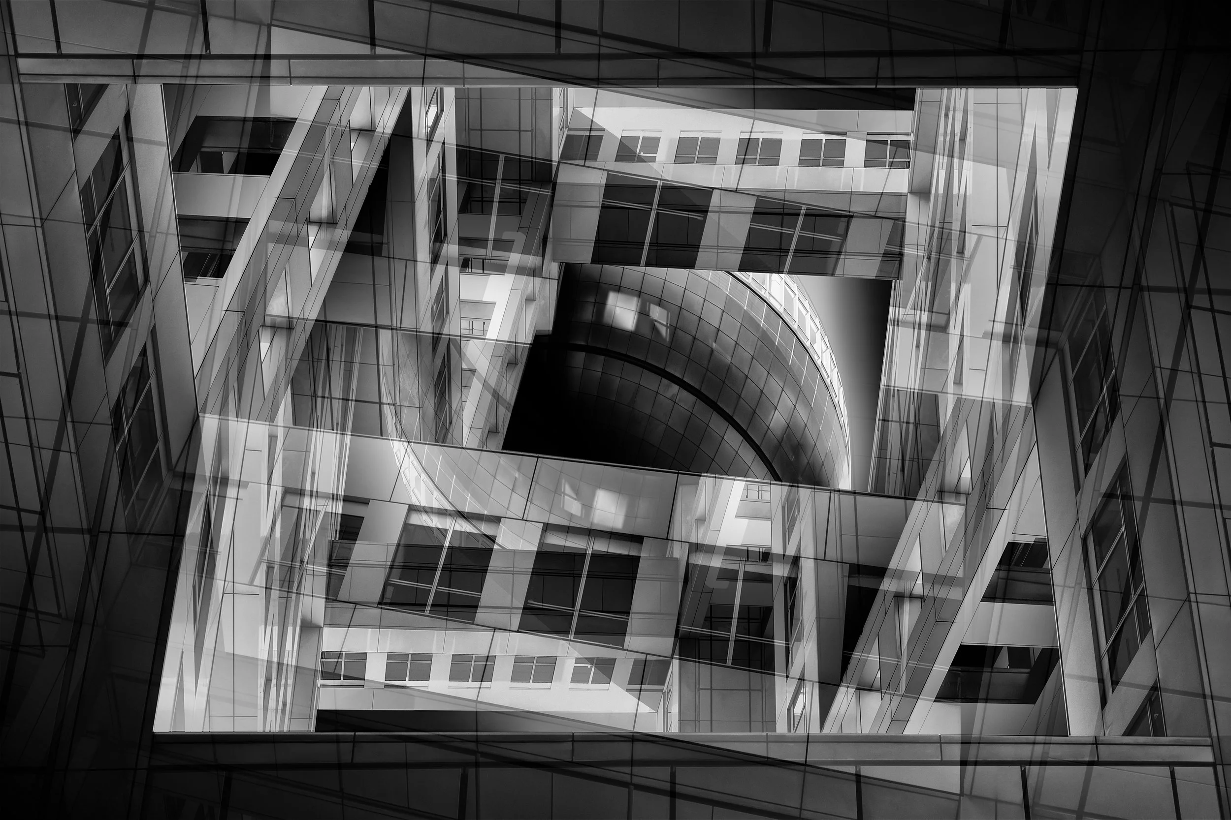 Fuji TV Multiple Exposure B&amp;W