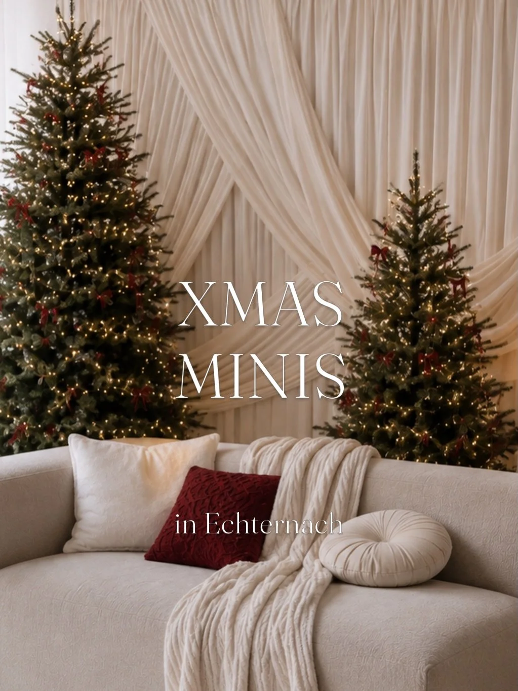 🎄 ✨XMAS MINIS 2026✨🎄

Bei mir startet die Weihnachtszeit jedes Jahr ein bisschen fr&uuml;her und ich freue mich, euch auch dieses Jahr wieder mit in meine kleine Weihnachtswelt zu nehmen. 🤍

Am 24. &amp; 25. Oktober sowie am 7. &amp; 8. November f