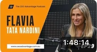 One of my dear friends and also one of THE most incredible talents in Australia (the world) is in unstoppable Flavia Tata Nardini from Fleet Space Technologies.

I was fortunate to have served alongside Flavia on the SA Entrepreneurship Advisory Boar
