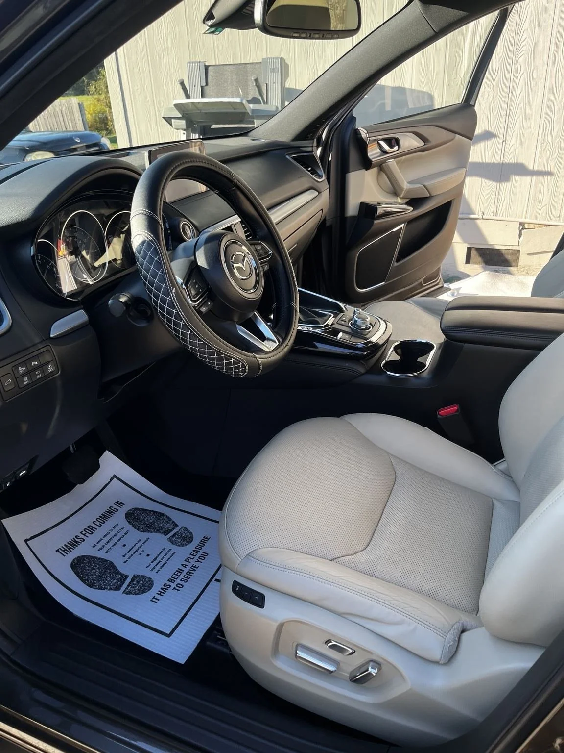 Mazda interior after professional mobile interior detailing in Tacoma WA